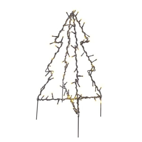LED vánoční stromek kovový