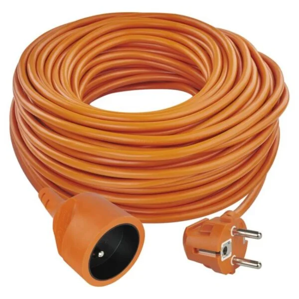 Prodlužovací kabel 40 m / 1 zásuvka / oranžový / PVC / 230 V / 1