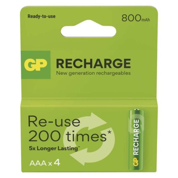 Nabíjecí baterie GP Recharge 800 AAA (HR03) 4ks