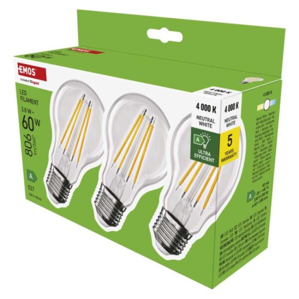 LED žárovka Filament A60 A CLASS/ E27 / 3