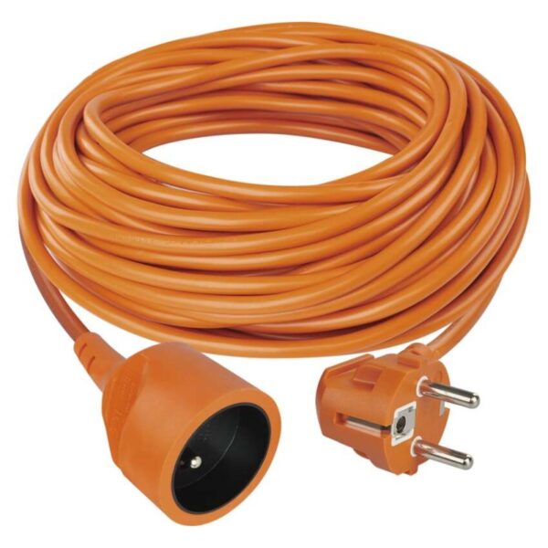 Prodlužovací kabel 20 m / 1 zásuvka / oranžový / PVC / 230 V / 1